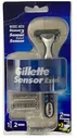 gillette sensor excel razor Handle + 3 Cartridges