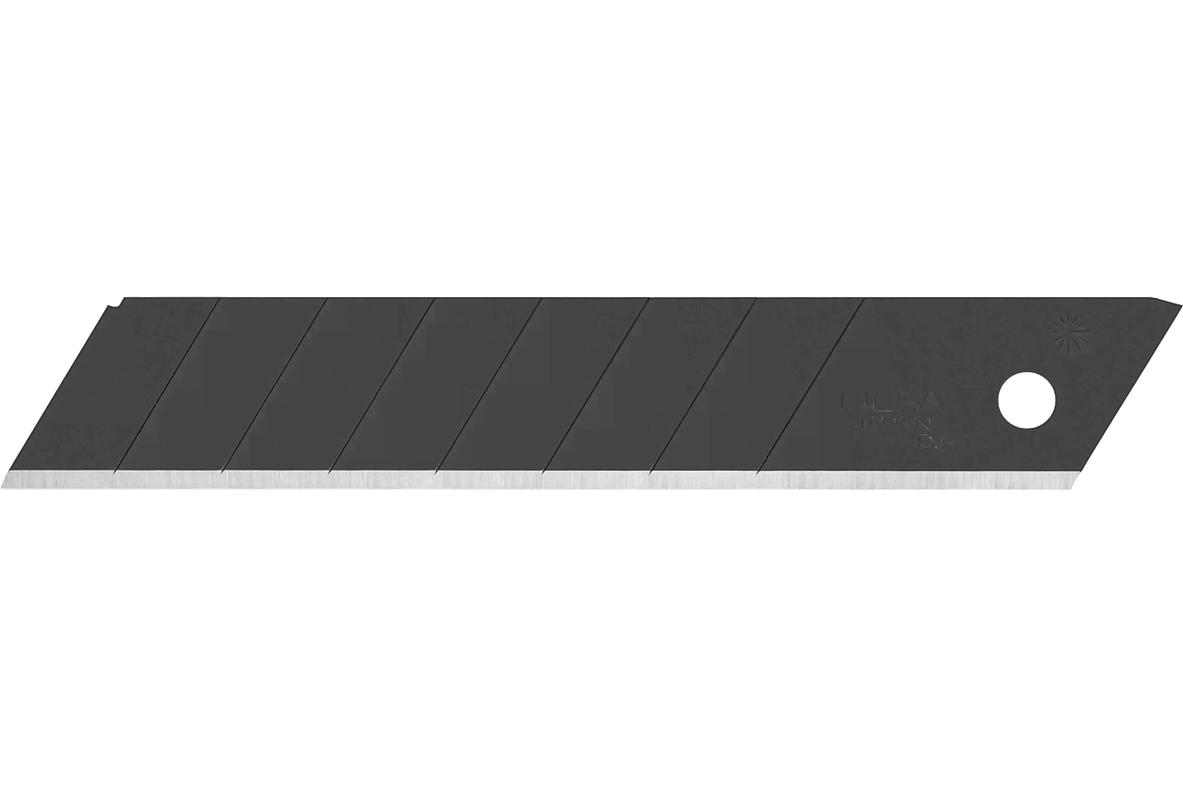 Сегментированные лезвия OLFA EXCEL BLACK 9х80х0.38 мм 50 шт. OL-ABB-50B-0