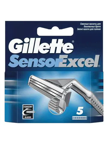Gillette Кассеты Sensor Excel 5шт-0