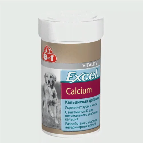 Витамины для собак 8 in 1 Excel Calcium, 470 табл
